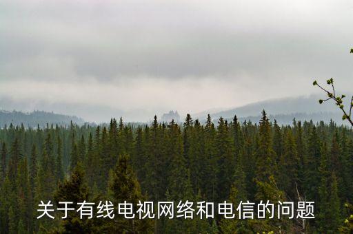 關于有線電視網(wǎng)絡和電信的問題
