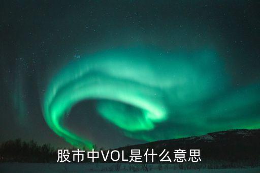 股票vol什么意思，vol股市中代表什么