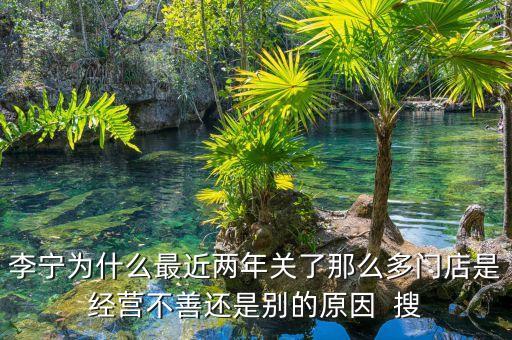 李寧為什么最近兩年關(guān)了那么多門(mén)店是經(jīng)營(yíng)不善還是別的原因  搜