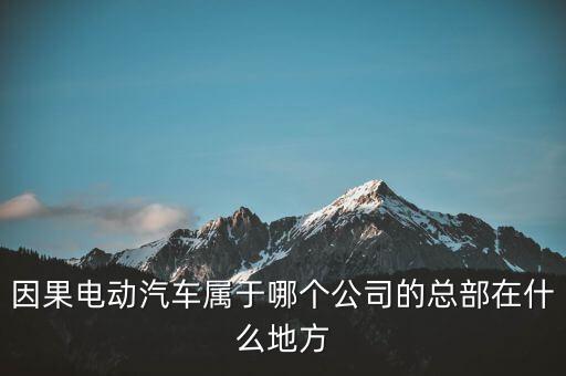 因果電動(dòng)汽車屬于哪個(gè)公司的總部在什么地方
