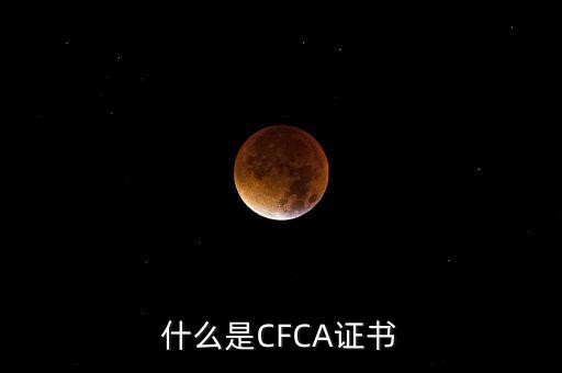 cfca證書有什么用，在辦理網(wǎng)上銀行的時候提到過CFCA 根證書請問這個證書是