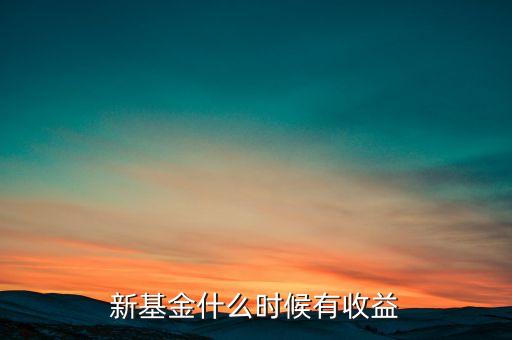 新基金什么時(shí)候有收益，新基金什么時(shí)候有收益