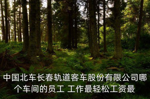 長春北車轉(zhuǎn)向架都有什么車間，中國北車長春軌道客車股份有限公司哪個車間的員工 工作最輕松工資最