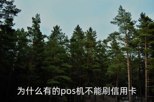 什么POS機不能刷信用卡，為什么有些店里的POS機現(xiàn)在不能刷信用卡