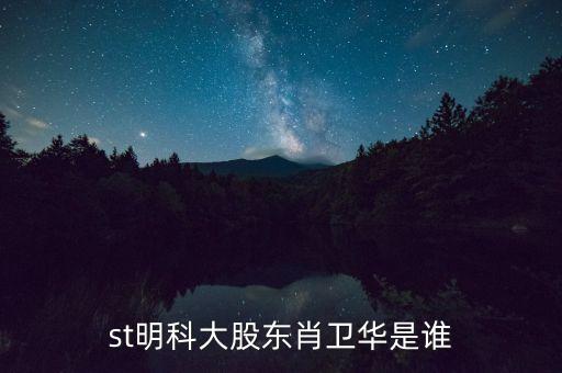st明科大股東肖衛(wèi)華是誰(shuí)