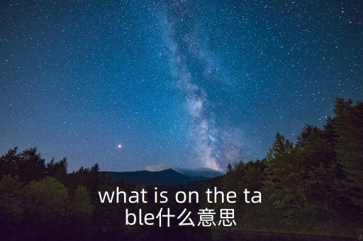 什么是中美bit談判，what is on the table什么意思