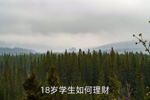 18歲學(xué)生如何理財(cái)