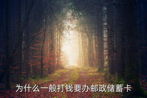 為什么一般打錢(qián)要辦郵政儲(chǔ)蓄卡