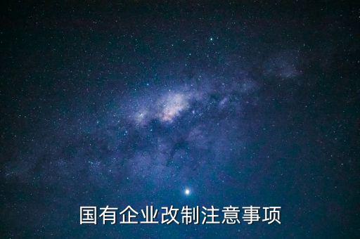 國有企業(yè)改制注意事項