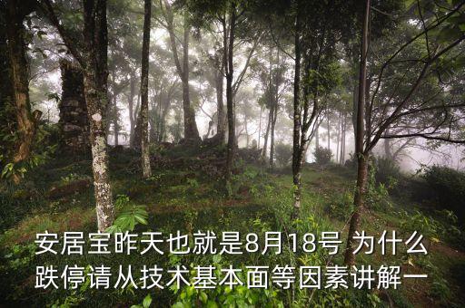 安居寶為什么虧損，安居寶昨天也就是8月18號 為什么跌停請從技術(shù)基本面等因素講解一