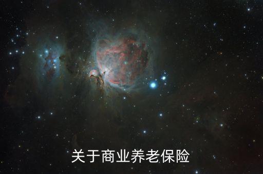 關(guān)于商業(yè)養(yǎng)老保險(xiǎn)