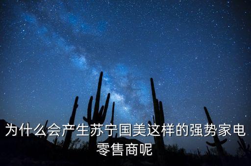 蘇寧為什么銷售額2000多億，為什么會(huì)產(chǎn)生蘇寧國(guó)美這樣的強(qiáng)勢(shì)家電零售商呢