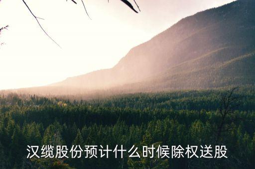 漢纜股份什么時(shí)候除權(quán)，除權(quán)日期是什么時(shí)候