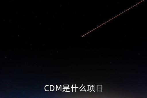 CDM是什么項(xiàng)目