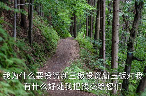 為什么投資新三板，我為什么要投資新三板投資新三板對(duì)我有什么好處我把錢交給您們