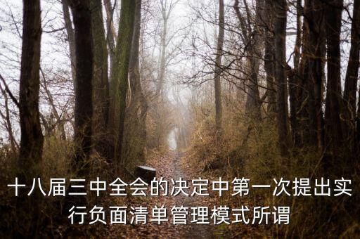 市場準(zhǔn)入負(fù)面清單制度是什么，為什么要制定市場準(zhǔn)入負(fù)面清單