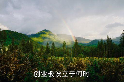 創(chuàng)業(yè)板什么時候推出的，創(chuàng)業(yè)板什么時間推出