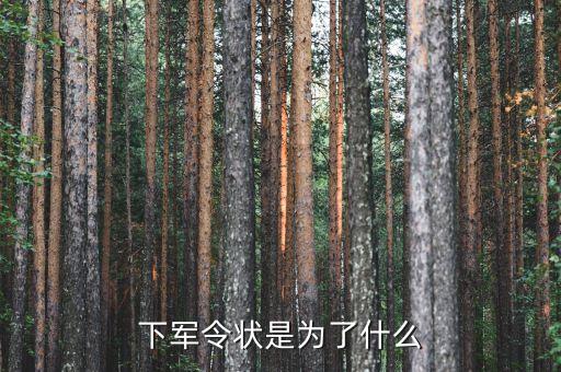 軍令狀目的是什么，下軍令狀是為了什么