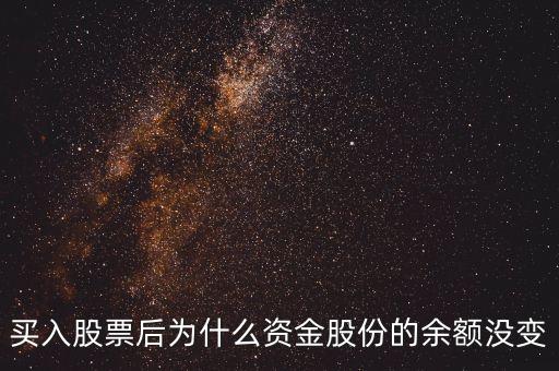 為什么我的資金股份，公司投資資金股份怎么回事