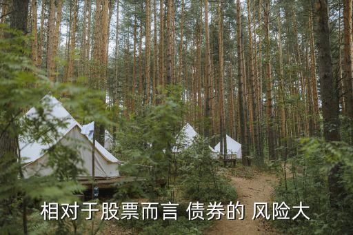 相對(duì)于股票而言 債券的 風(fēng)險(xiǎn)大