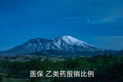 醫(yī)保 乙類(lèi)藥報(bào)銷(xiāo)比例