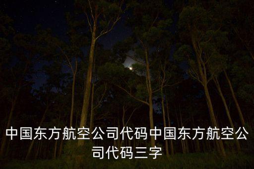 中國東方航空公司代碼中國東方航空公司代碼三字