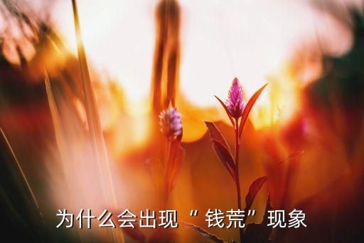 為什么會出現(xiàn)“ 錢荒”現(xiàn)象
