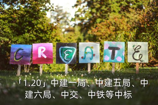 「1.20」中建一局、中建五局、中建六局、中交、中鐵等中標(biāo)